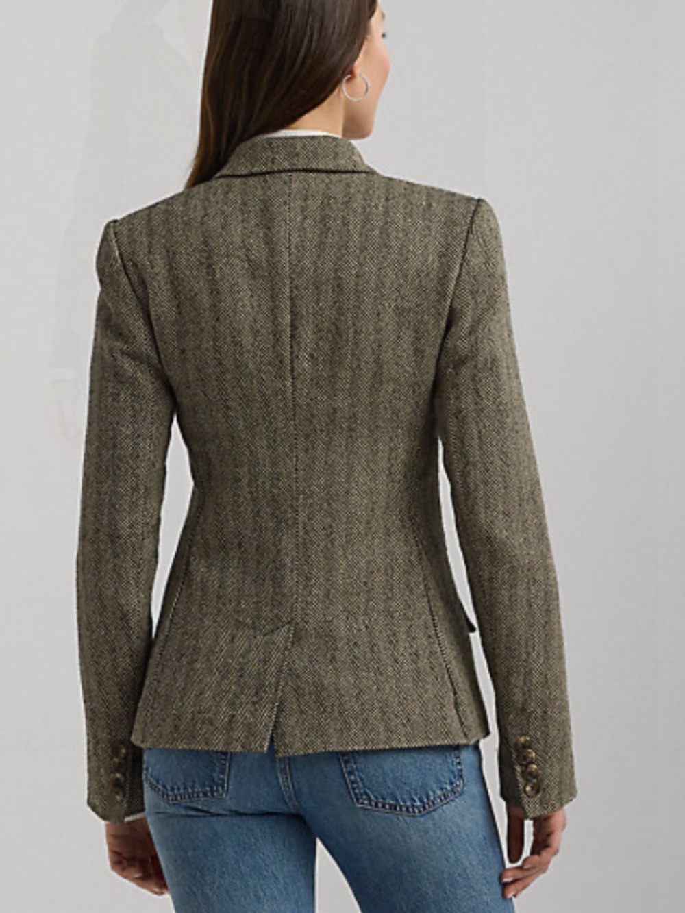 Ralph Lauren Herringbone Tweed Blazer - Picture 5 of 7